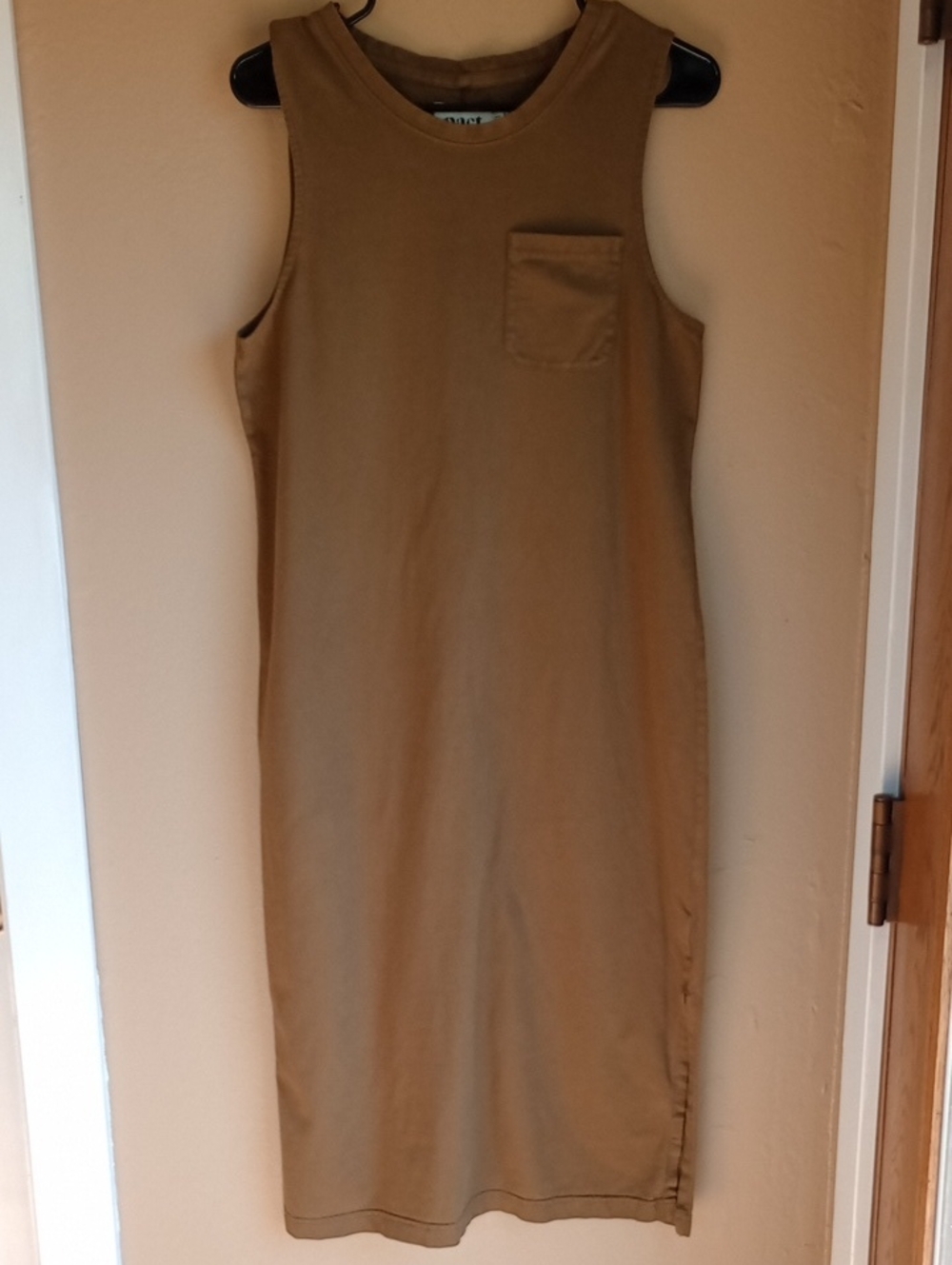 PACT Shirt Dress Cotton Basic Sustainable Natural Midi Lenth Size M